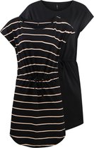 Robe Mi-longue ONLY Pour Femme - Manches Courtes, Col Rond, Cordon De Serrage Taille (Marine) - 8