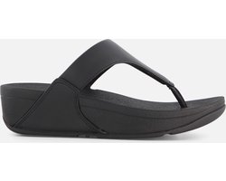 FitFlop Lulu Leather Toepost Dames Slippers - Zwart