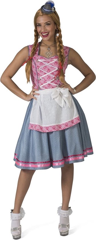 Foto: Boeren tirol oktoberfest kostuum bierfeest munchen meike dirndl vrouw maat 48 50 bierfeest verkleedkleding