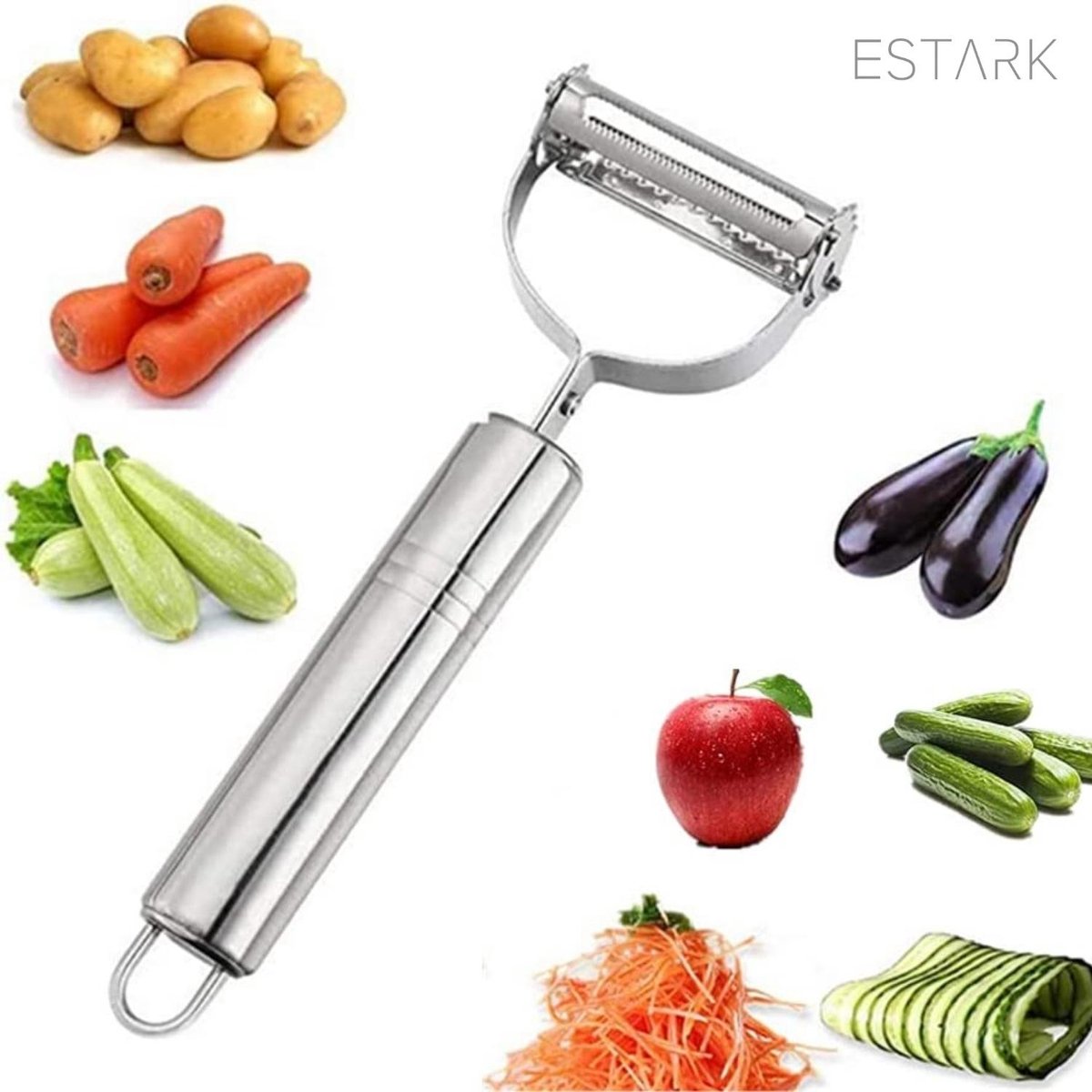 Éplucheur de Fruits Aux Légumes Éplucheur de Pommes de Terre En Acier  Inoxydable Ultra Pointe Gadget de Cuisine - Cdiscount Maison