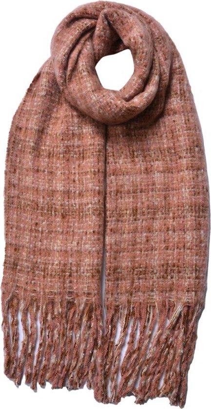Écharpe d'hiver pour femme 40x185 cm Écharpe rose