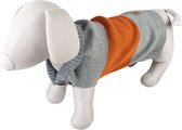 Duvoplus - Dierenkleding - Hond - Hondensweater Cozy S - 40cm Grijs/oranje - 1st