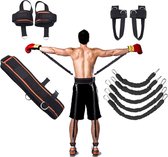 Krachttraining touw voor boksen, basketbal, vechten, training, weerstandstouw, blauw, stretch koord, trektouw, fitnessapparatuur