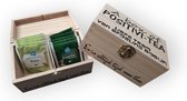 houten theedoos persoonlijk met naam A box of positivi-tea bedankje compleet cadeau inclusief thee