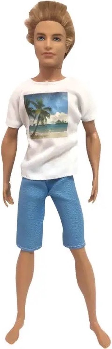 Isa's Friends® Poppenkleertjes - 5 Outfits voor Mannen poppen - Geschikt voor o.a Barbie - Setje 'Jesse' — afbeelding 7