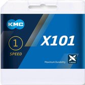 Ketting KMC X101 Silver - Single Speed - 112 schakels - zilver
