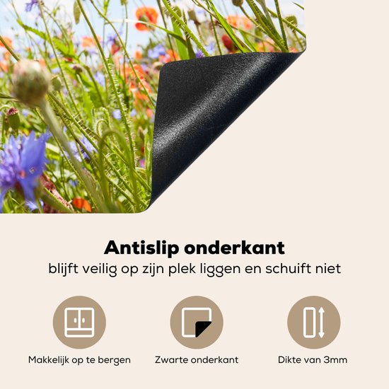 Een inductiebeschermer met een antislip onderkant.