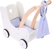 Bol.com Poppen loopwagen grijs/ wit aanbieding