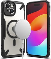 Geschikt voor Ringke Fusion X Magnetic Apple iPhone 15 Plus Geschikt voor Mag Hoesje - Zwart