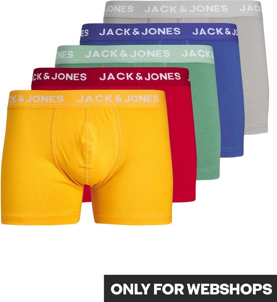 JACK&JONES ADDITIONALS JACLARRY SOLID TRUNKS 5 PACK Heren Onderbroek