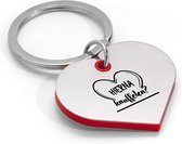 Akyol - hierna knuffelen sleutelhanger hartvorm - Liefde - relatie - cadeau