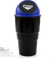 Borvat® - Mini Prullenbak - Prullenbak de Voiture - Prullenbak pour Porte-gobelet - Blauw