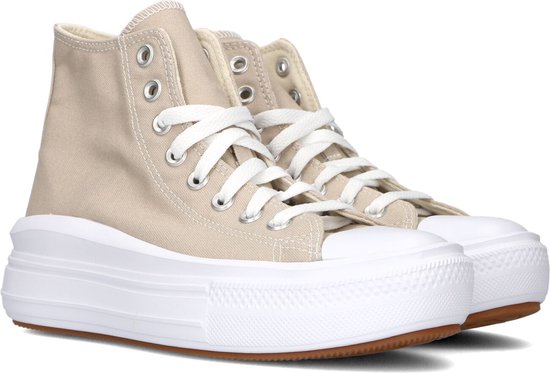 Converse Chuck Taylor All Star Move Platform Dames Hoge sneakers - Dames -  Beige -... | bol