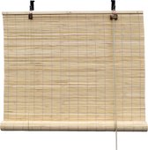 Bamboebaas bamboe rolgordijn Fedde - Naturel - 150x220 cm - Natuurlijke look - Zonwerend - Duurzaam bamboe - Lichtdoorlatend - Geschikt voor binnen en buiten - Eenvoudige montage