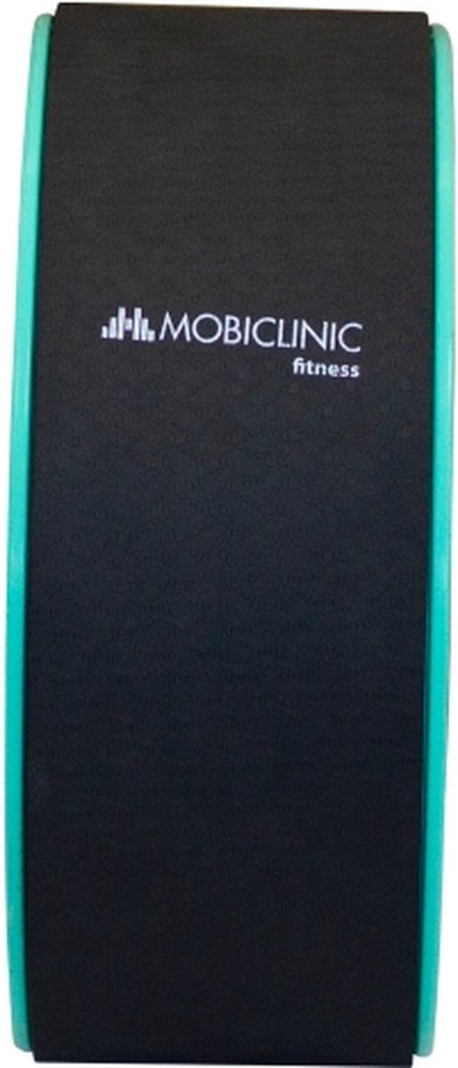 Mobiclinic RY-01 - Yoga wiel - Pilates - Rug Pilates - Anti-slip - Multifunctioneel - Tot 150kg - PTE+P - 30x13 cm - Training - Flexibiliteit & Weerstand - Zwart & turkoois van Merkloos — afbeelding 2