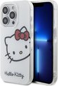 iPhone 15 Backcase hoesje - Hello Kitty - Effen Wit - TPU (Zacht)