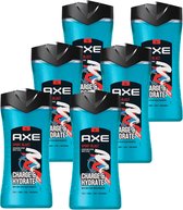 Bol.com Axe - 3-in-1 Douchegel Facewash & Shampoo Mannen - Sport Blast - 6 x 400 ml - XL - Voordeelverpakking aanbieding