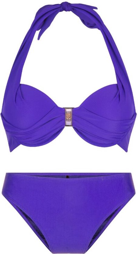 LingaDore - Violet Halternek Bikini Set - maat 38C - Paars