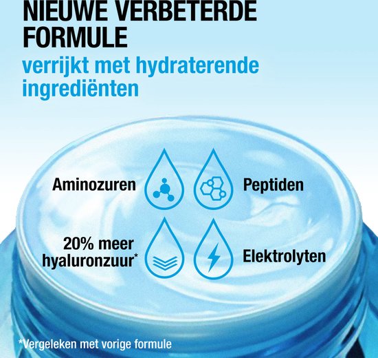 Neutrogena Hydro Boost Nachtcrème - intensief hydraterend en herstellende gezichtsverzorging met hyaluronzuur - voor alle huidtypen - 50 ml