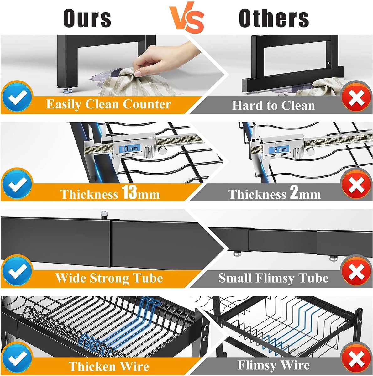 Uitschuifbaar Broekhangerrek 9-armige kast broekhanger, uittrekbare broekenrek rechts/links gemonteerd broekenrek antislip kledinghanger multifunctioneel(D Left