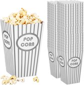 Relaxdays popcornbak - 48 stuks - popcornbeker - popcornzakjes - snackzakjes - bioscoop