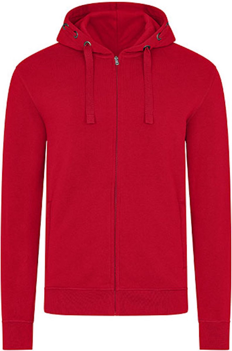 HRM - Men´s Premium Hooded Jacket - Red - 6XL