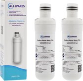 AllSpares Waterfilter (2x) voor koelkast geschikt voor LG LT1000P / AGF80300704 / ADQ74793501