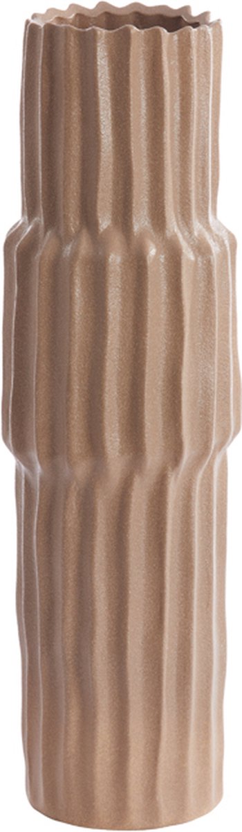 Light&living Vaas deco Ø17x58 cm LONGA keramiek grijs bruin