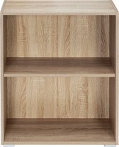 Casaria Boekenkast Set van 2 – 2 Verstelbare Planken - 77x60x28cm Eik