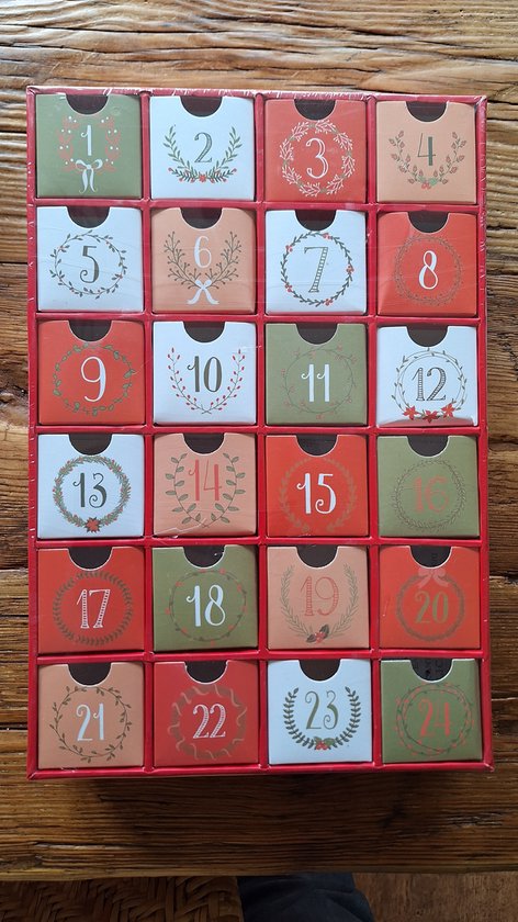 Advent kalender - Kerst - 24 lades - Cadeaus naar eigen smaak - XMas BOX adventbox