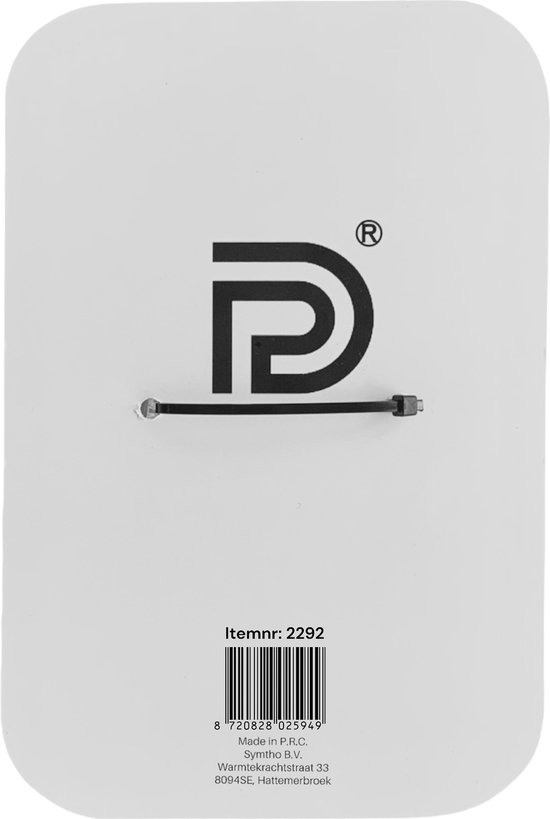 PD® - Afdekplaat 3-voudig - WCD - Afdekraam Wandcontactdoos - Zwart - Afdekframe wandcontactdoos - 223*81*10mm - PD