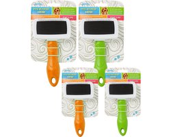 Dog Slicker Brush hondenborstels M: 11 cm breed 1 stuk