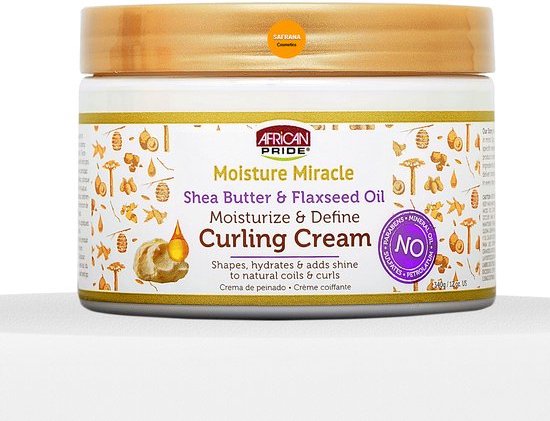 Crème Définissante Moisture Miracle Au Beurre De Karité Et Huile De Lin - Pour Cheveux Bouclés Et Secs - 340g