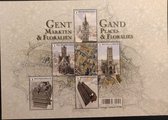 Bpost - 5 timbres - Expédition België- Places de Gand