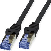VALUE Outdoor patchkabel Cat.6A (klasse EA) S/FTP (PiMF), massieve kabel, LSOH, zwart, 30 m