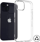 Accezz Hoesje Geschikt voor iPhone 15 Hoesje Siliconen - Accezz 100% recycled Clear Backcover - Transparant