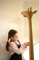 Kartonnen giraffe groeimeter - Van 60 cm tot 140 cm - Wanddecoratie - Babykamer - Decoratie meetlint - Kindermeetlat - KarTent
