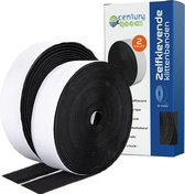 Century Goods - Velcro Klittenband Zelfklevend - Velcro Tape - 2 x 12 meter - Zwart