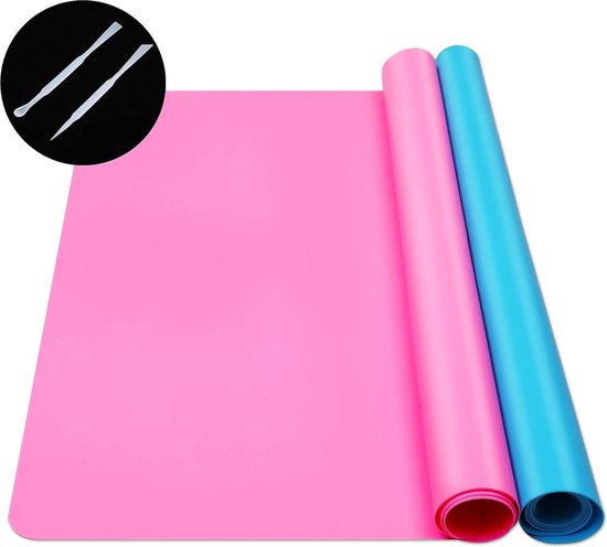 Siliconen mat 40 x 30 cm, 4 stuks knutselonderlegger voor kinderen, knutselonderlegger, schilderonderlegger voor kinderen, siliconen onderlegger, mal kneedonderlegger voor knutselen, hars handwerk Siliconen mat 40 x 30 cm, 4 stuks knutselonderlegger voor kinderen, knutselonderlegger, schilderonderlegger voor kinderen, siliconen onderlegger, mal kneedonderlegger voor knutselen, hars handwerk