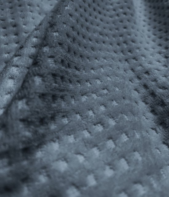 LINNICK Badjas Gaufré - Badjas Katoen Velours - Taille M - Blue Ocean - Badjas Femme - Badjas Homme - Badjas Sauna Unisexe