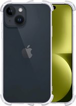 Hoesje Geschikt voor iPhone 15 Plus Hoesje Shockproof Case Siliconen - Hoes Geschikt voor iPhone 15 Plus Hoes Cover Siliconen - Transparant