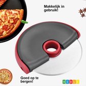 Napoli pizzasnijder - Snel & Gemakkelijk - Pizza, Pasta & Brood - Snijden met de Pizza Snijder! - Roestvrij staal - Multifunctioneel - Pizza Roller & Mes" - Heble®