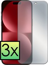 Screenprotector Geschikt voor iPhone 15 Screenprotector Privacy Tempered Glass Gehard Glas Display Cover - 3x