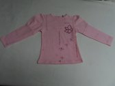 T shirt lange mouw - Meisje - Roze - Bloem - 3 jaar 98