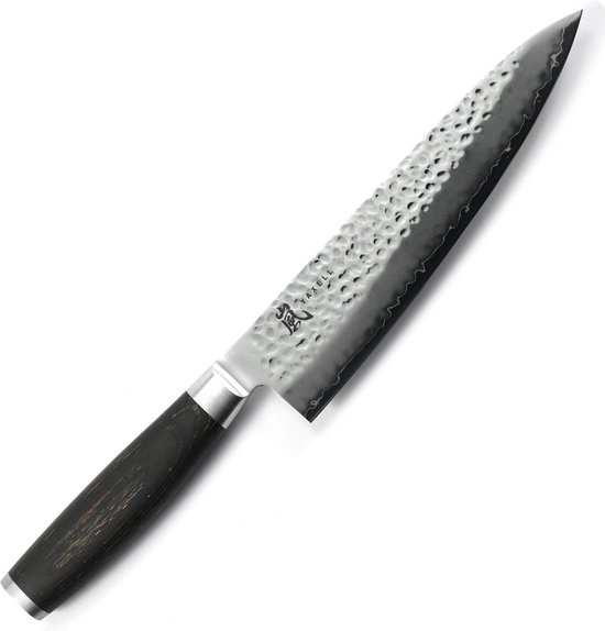 Couteau de chef Yaxell Taishi 20 cm - Artisanat japonais ultime et bois de hêtre Pakka Zwart - Approuvé par la FDA