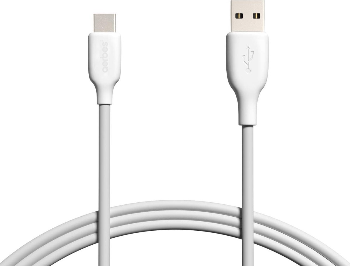 USB-C Kabel 2 Meter - Telefoon - USB Oplaadkabel - Datakabel - Snellader -Wit