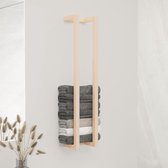 The Living Store Handdoekenrek - Massief grenenhout - Ruimtebesparend ontwerp - Opbergoplossing - 23 x 18 x 110 cm