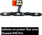 Togadget® - geschikt voor Huawei P40 Pro power en volume Flex Kabel - aan uit knop - volume up volume down
