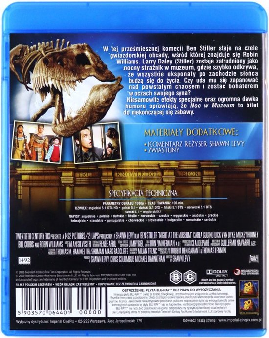 Night at the Museum [Blu-Ray] (Blu-ray), Bill Cobbs | Dvd's | bol