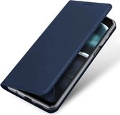 Dux Ducis - Telefoon Hoesje geschikt voor de Motorola Moto G14 - Skin Pro Book Case - Blauw